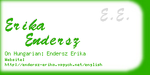 erika endersz business card